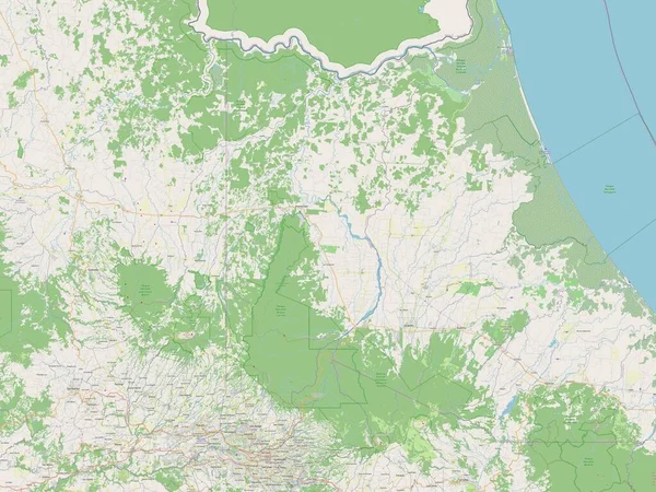 Heredia Provinz Costa Rica Open Street Map — Stockfoto