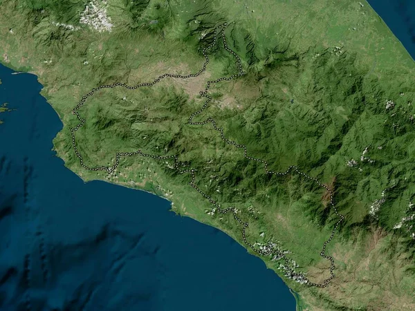 San José Provincia Costa Rica Mapa Satélite Alta Resolución — Foto de Stock