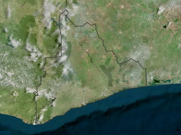 Bas-Sassandra, Cote d 'Ivoire bölgesi. Yüksek çözünürlüklü uydu haritası
