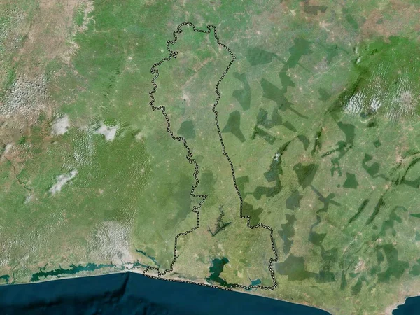 Comoe, Cote d 'Ivoire bölgesi. Yüksek çözünürlüklü uydu haritası
