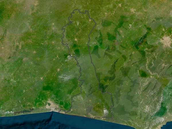 Comoe, Cote d 'Ivoire bölgesi. Düşük çözünürlüklü uydu haritası