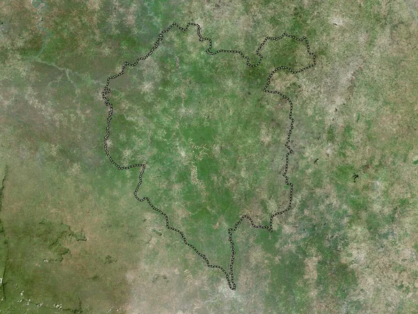 Denguele Distrito Costa Marfil Mapa Satélite Alta Resolución — Foto de Stock