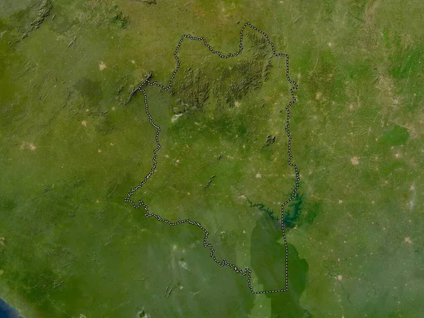 Montagnes Distrito Costa Marfil Mapa Satelital Baja Resolución — Foto de Stock