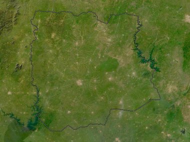 Sassandra-Marahoue, Fildişi Sahili. Düşük çözünürlüklü uydu haritası