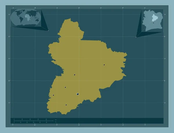 Vallee Bandama Περιφέρεια Cote Ivoire Ατόφιο Χρώμα Τοποθεσίες Μεγάλων Πόλεων — Φωτογραφία Αρχείου