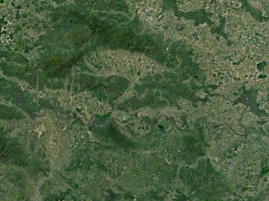 Brodsko-Posavska, Hırvatistan ilçesi. Yüksek çözünürlüklü uydu haritası