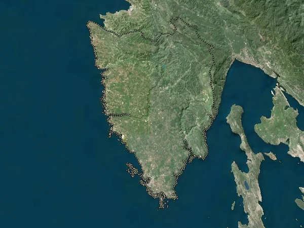 Istarska Condado Croácia Mapa Satélite Alta Resolução — Fotografia de Stock