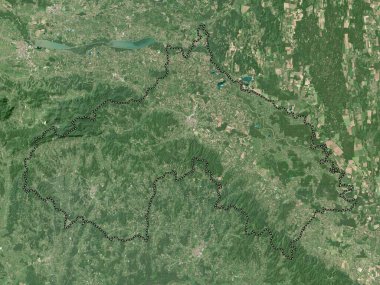 Koprivnicko-Krizevacka, Hırvatistan. Yüksek çözünürlüklü uydu haritası