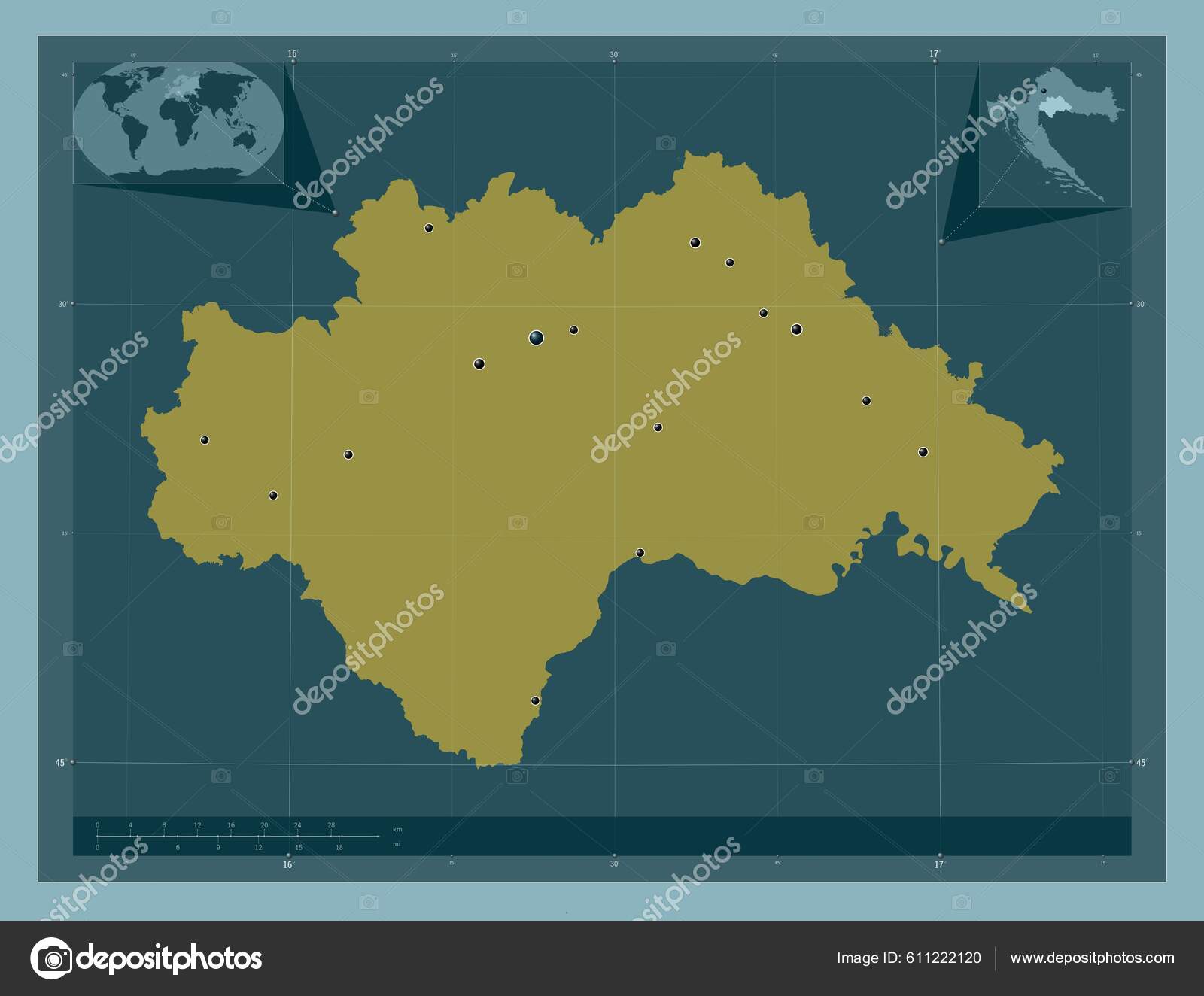 Векторная карта оренбургской области