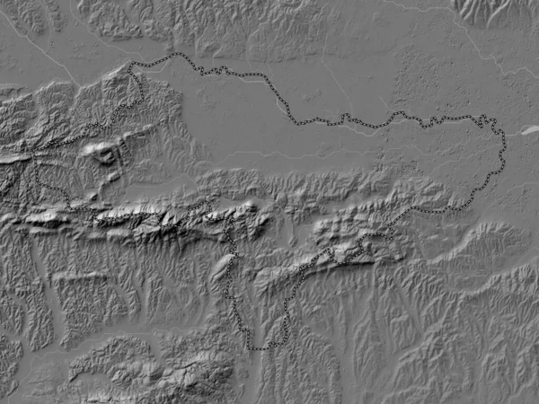 Вараздинска Хорватия Карта Высот Билевеля Озерами Реками — стоковое фото