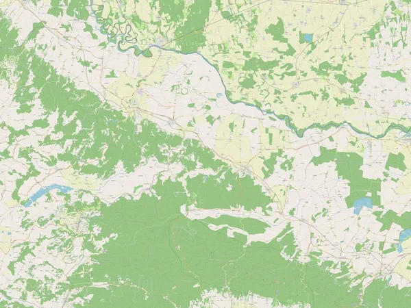 Viroviticko Podravska Хорватський Округ Відкрита Карта Вулиць — стокове фото