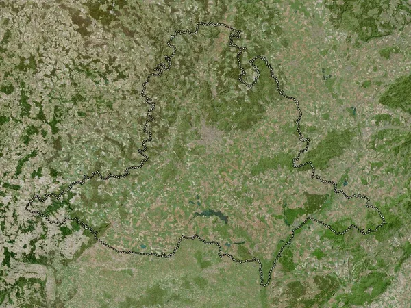 Jihomoravsky Região República Checa Mapa Satélite Alta Resolução — Fotografia de Stock