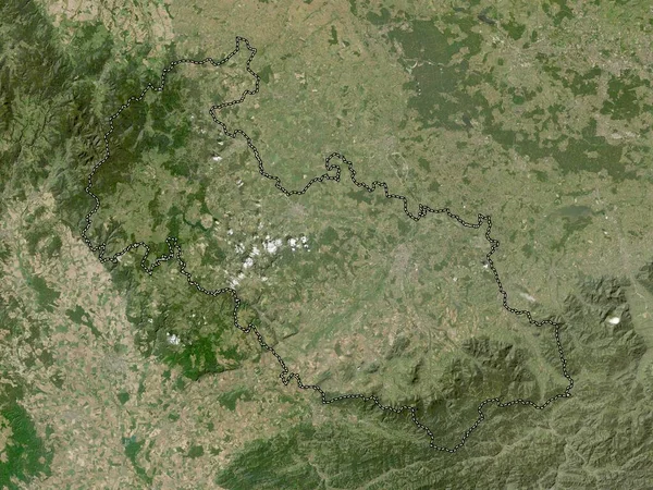 Moravskoslezsky Região República Checa Mapa Satélite Baixa Resolução — Fotografia de Stock