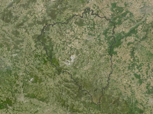 Plzensky Región República Checa Mapa Satelital Baja Resolución — Foto de Stock