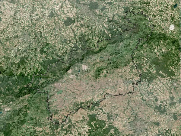 Ustecky Région République Tchèque Carte Satellite Haute Résolution — Photo