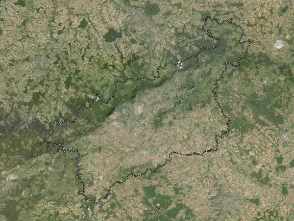 Ustecky Çek Cumhuriyeti Bölgesi Düşük Çözünürlüklü Uydu Haritası — Stok fotoğraf