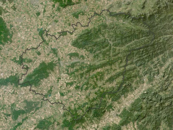 Zlinsky Region Czech Republic Low Resolution Satellite Map — Stock Photo, Image