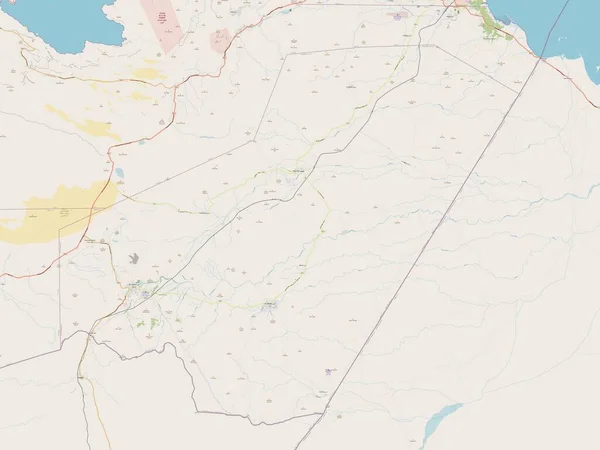 Ali Sabieh Περιφέρεια Τζιμπουτί Άνοιγμα Χάρτη Οδών — Φωτογραφία Αρχείου