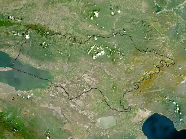 多米尼加共和国Bahoruco省 高分辨率卫星地图 — 图库照片