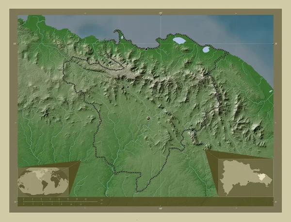 Эль Сейбо Провинция Доминиканская Республика Карта Высоты Окрашенная Вики Стиле — стоковое фото