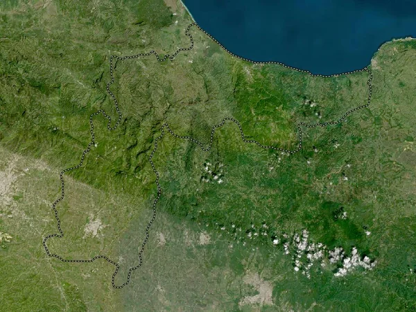 埃斯帕拉特 多米尼加共和国省 低分辨率卫星地图 — 图库照片