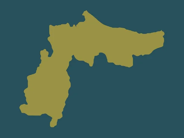 ドミニカ共和国のエスパイラット州 単色形状 — ストック写真