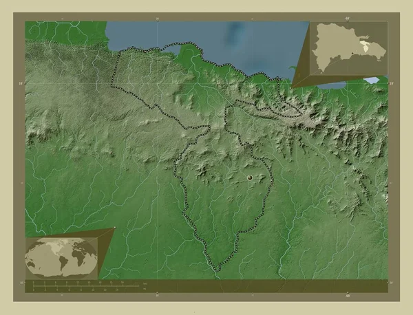 Hato Mayor Provincia República Dominicana Mapa Elevación Coloreado Estilo Wiki —  Fotos de Stock