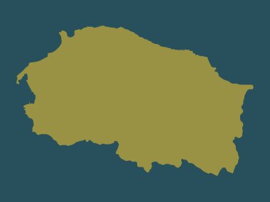 Monte Cristi, Dominik Cumhuriyeti ili. Katı renk biçimi