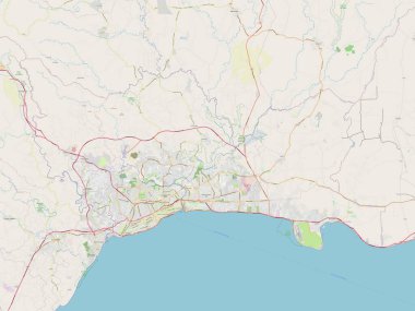 Santo Domingo, Dominik Cumhuriyeti ili. Açık Sokak Haritası