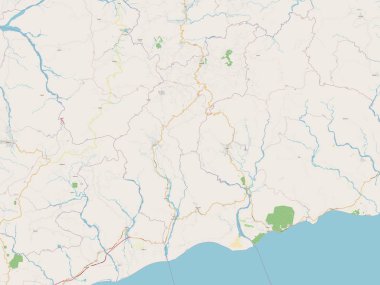 Ainaro, Doğu Timor belediyesi. Açık Sokak Haritası
