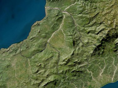 Bobonaro, Doğu Timor belediyesi. Düşük çözünürlüklü uydu haritası