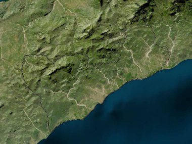 Covalima, Doğu Timor belediyesi. Düşük çözünürlüklü uydu haritası