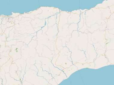 Manatuto, Doğu Timor belediyesi. Açık Sokak Haritası