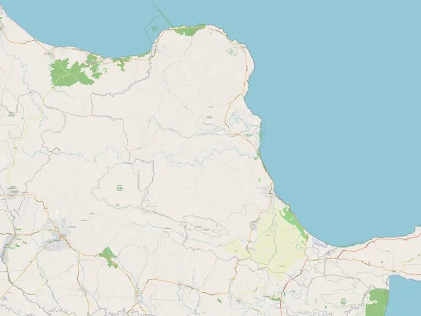Maria Trinidad Sanchez Provinz Dominikanische Republik Open Street Map — Stockfoto