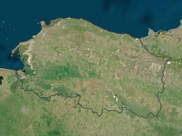 Monte Cristi Provincia República Dominicana Mapa Satélite Alta Resolución — Foto de Stock