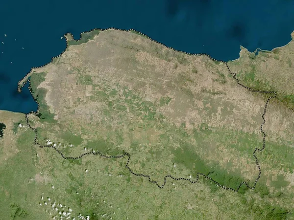 Monte Cristi Province République Dominicaine Carte Satellite Basse Résolution — Photo