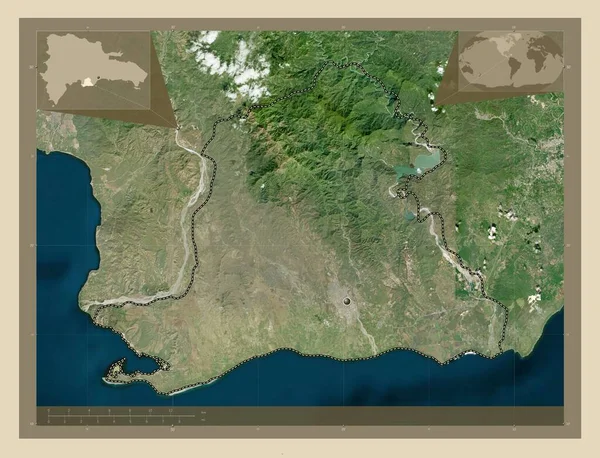 Peravia Provincia Della Repubblica Dominicana Mappa Satellitare Alta Risoluzione Mappa — Foto Stock