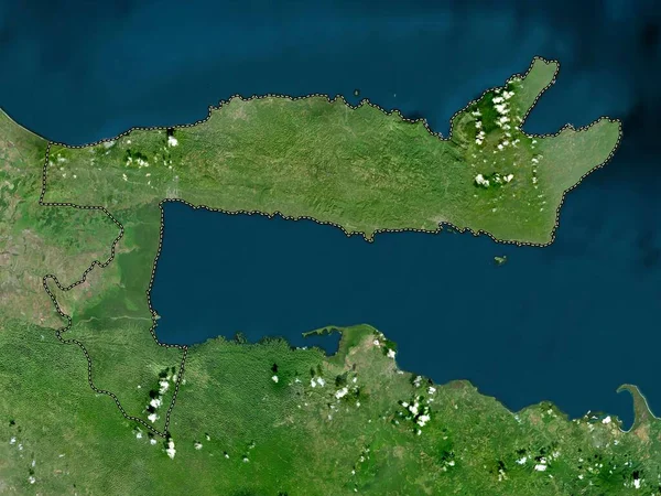 Samana Provincia República Dominicana Mapa Satélite Alta Resolución — Foto de Stock