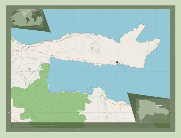 Samana Provincia República Dominicana Open Street Map Mapas Ubicación Auxiliares — Foto de Stock