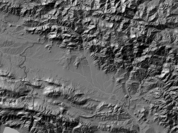 San Juan Province République Dominicaine Carte Altitude Bilevel Avec Lacs — Photo