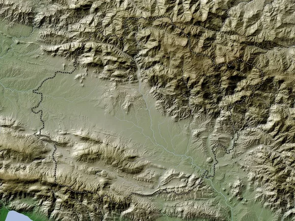 Σαν Χουάν Επαρχία Δομινικανής Δημοκρατίας Υψόμετρο Χάρτη Χρωματισμένο Wiki Στυλ — Φωτογραφία Αρχείου