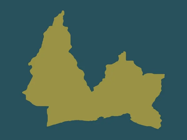 ドミニカ共和国のサンペドロ マコーリス州 単色形状 — ストック写真