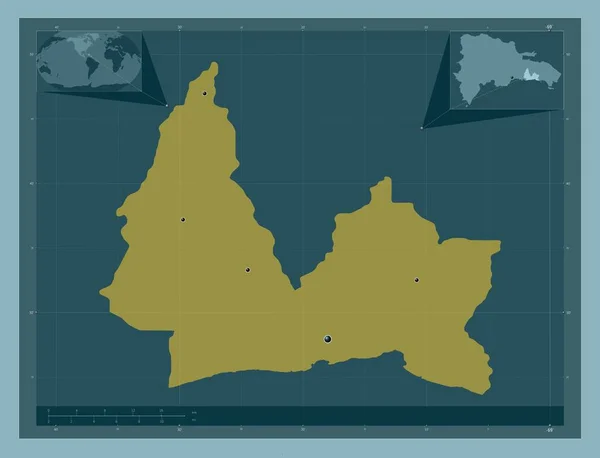 San Pedro Macoris Provincia Della Repubblica Dominicana Forma Tinta Unita — Foto Stock