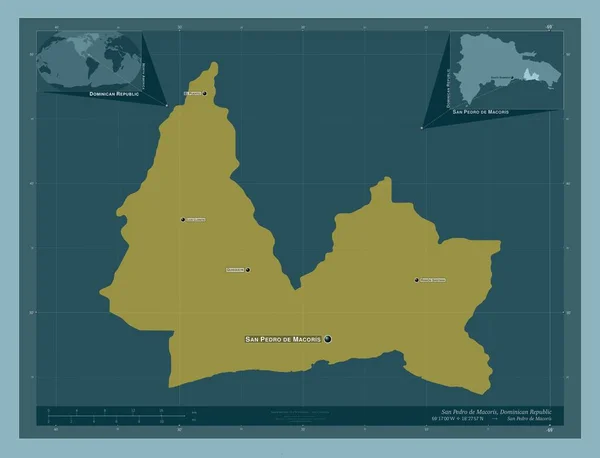 San Pedro Macoris Province République Dominicaine Forme Couleur Unie Emplacements — Photo