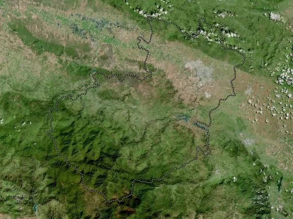 Santiago Provinsen Dominikanska Republiken Högupplöst Satellitkarta — Stockfoto
