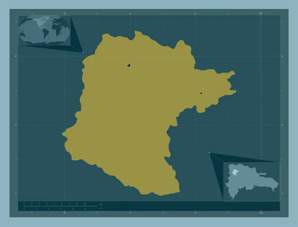 Santiago Rodriguez Provincie Dominicaanse Republiek Stevige Kleurvorm Locaties Van Grote — Stockfoto