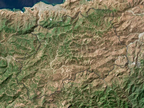 Aileu Gemeente Oost Timor Satellietkaart Met Hoge Resolutie — Stockfoto