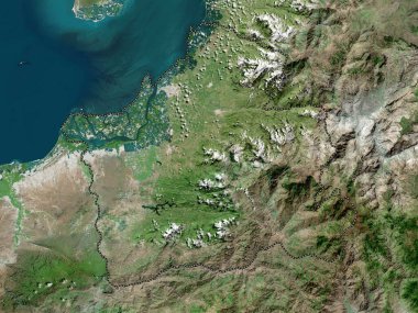 El Oro, Ekvador vilayeti. Yüksek çözünürlüklü uydu haritası