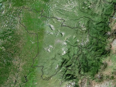 Santo Domingo de los Tsachilas, Ekvador ili. Yüksek çözünürlüklü uydu haritası