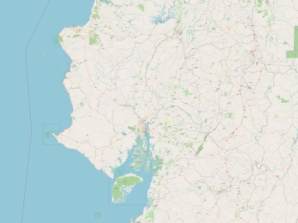 Guayas, Ekvador vilayeti. Açık Sokak Haritası